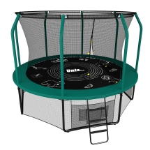 Батут Unix line Supreme Game 8 ft (green) диаметр 244 см с защитной сеткой Батут Unix line Supreme Game 8 ft (green) диаметр 244 см с защитной сеткой