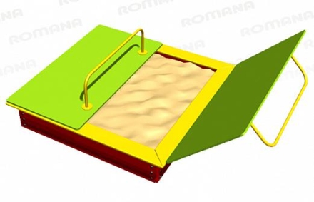 Песочница Romana 109.22.00 крышкой для детской площадки, фото 2