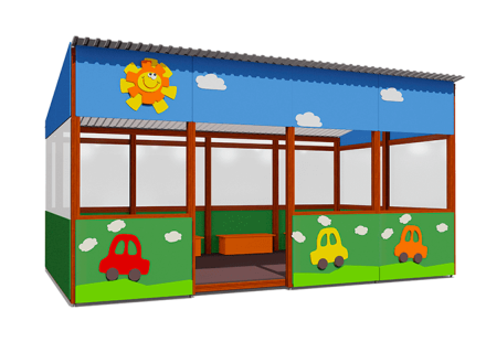 Теневой навес Город ВСТ 1508 18 м2 для улицы, фото 1