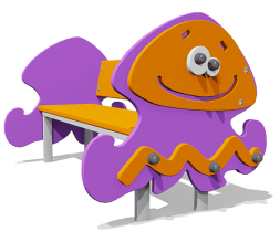 Скамейка детская Медуза ВСТ 2293 для игровой площадки