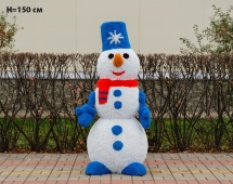 Топиари снеговик Петенька, h=150 см - газон Eco Топиари снеговик Петенька, h=150 см - газон Eco