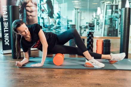 Ролик для пилатес цилиндрический 18", фото 21