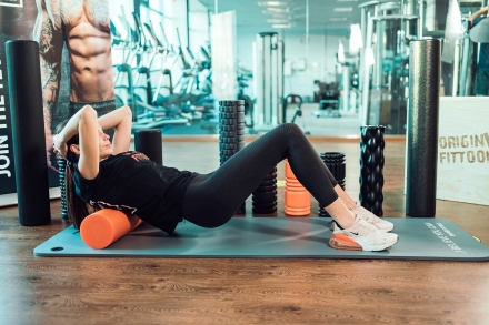 Ролик для пилатес цилиндрический 18", фото 22