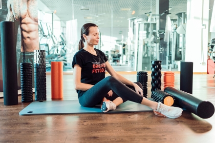 Ролик для пилатес цилиндрический 18", фото 25