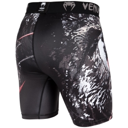 Компрессионные шорты Venum Grizzli Black/White, фото 4