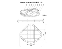 Купель CORNER 130 SMALL (термососна)