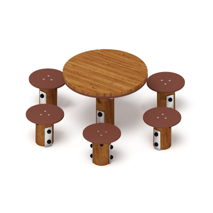 Столик детский (лиственница темный) МФ 31.01.11-Л.И1.01, фото 3