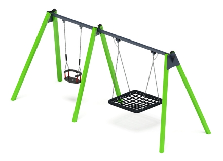 Качели М2 (зеленый) ИО 12.М.06.01.01-02, фото 4