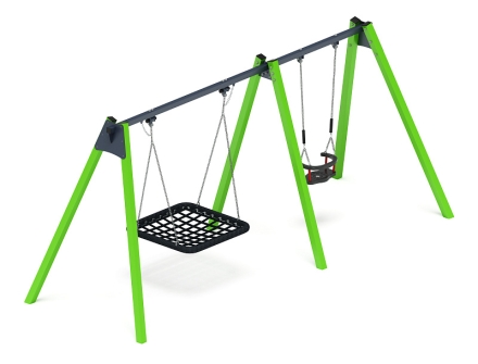 Качели М2 (зеленый) ИО 12.М.06.01.01-02, фото 1