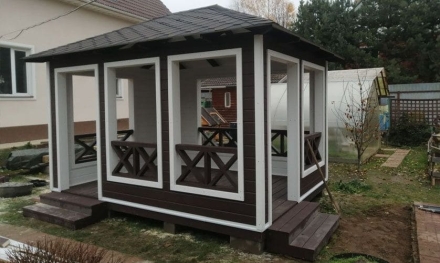 Прямоугольная беседка Аляска, фото 7