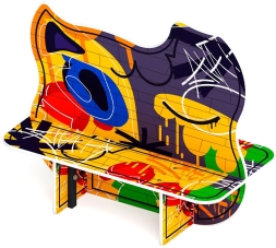 Скамейка детская Граффити МФ 41.01.02-01, фото 4