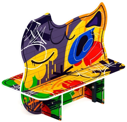Скамейка детская Граффити МФ 41.01.02-01, фото 2