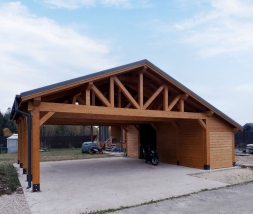 Навес для автомобилей с хозблоком АМЕР Базовая комплектация, фото 1