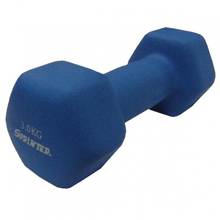 Гантель 3кг металл в Неопреновой антискользящей оболочке, фото 1