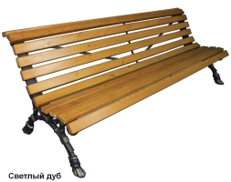 Скамейка парковая Европа, Лиственница 0,6 м, фото 3