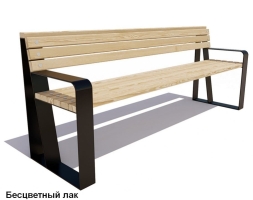 Скамейка уличная Отдых, Лиственница 1,5 м, фото 2