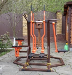 Маятник, Сведение и разведение ног, лыжный ход (мобильный уличный тренажерный комплекс) ТОС-0401 , фото 3 Маятник, Сведение и разведение ног, лыжный ход (мобильный уличный тренажерный комплекс) ТОС-0401 , фото 3