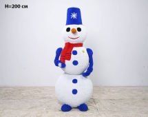 Топиари снеговик Петенька, h=160 см - газон Eco Топиари снеговик Петенька, h=160 см - газон Eco