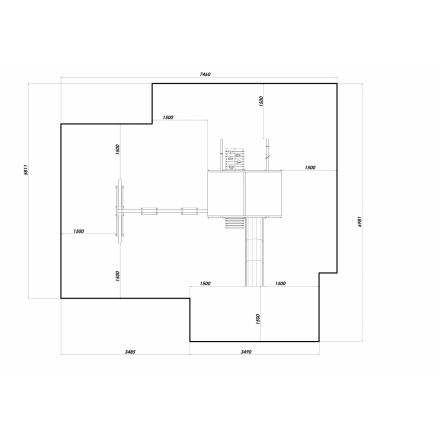 Комплекс &quot;Непоседа&quot; 120 см с пристройкой и треногой (Модель 4), фото 3
