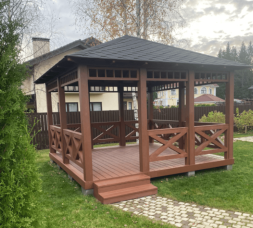 Квадратная беседка Мега, фото 2 Квадратная беседка Мега, фото 2