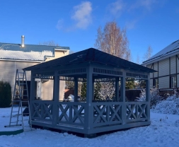 Квадратная беседка Мега, фото 4 Квадратная беседка Мега, фото 4