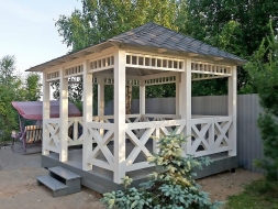Квадратная беседка Мега, фото 1 Квадратная беседка Мега, фото 1