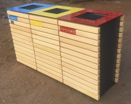 Урна для раздельного сбора мусора 13, 2 секции, фото 2