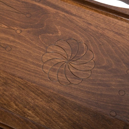 Нарды резные "Паровоз" с ручкой 60, Haleyan, фото 2