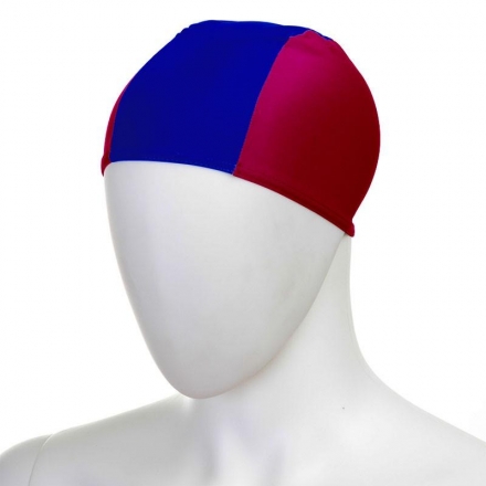 Шапочка для плавания &quot;FASHY Fabric Cap&quot;, полиамид/эластан, 3 панели, красно-синий, фото 1