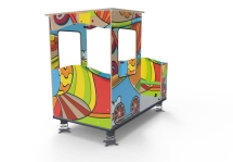 Паровозик из Ромашково вагон №3, паттерн "Фэнтази" МД030.02.04