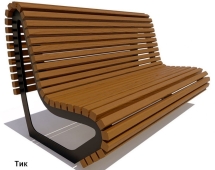 Скамейка парковая Лондон, Лиственница 3 м Скамейка парковая Лондон, Лиственница 3 м