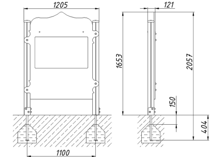 Развивающий элемент Театр РЭ010 для детской площадки, фото 4