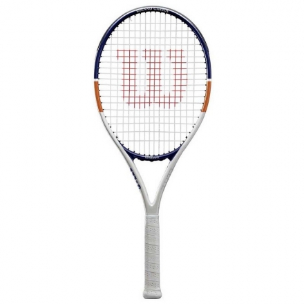 Ракетка б/т Wilson Roland Garros Elite 21, арт. WR029610H, для дет.5-6лет,алюм.,со струн, сине-оранж, фото 1