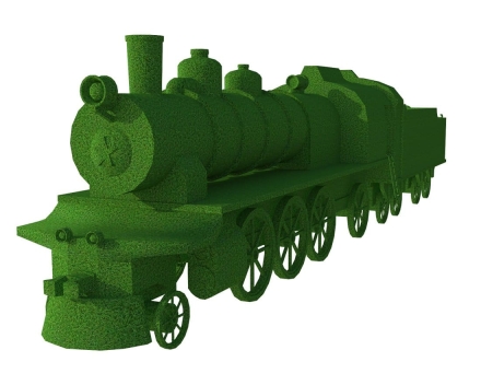 Топиари Паровоз, зеленый - газон Premium, фото 2