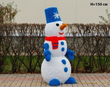 Топиари снеговик Петенька, h=200 см - газон Eco Топиари снеговик Петенька, h=200 см - газон Eco
