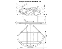 Купель CORNER 160 BIG (термососна)