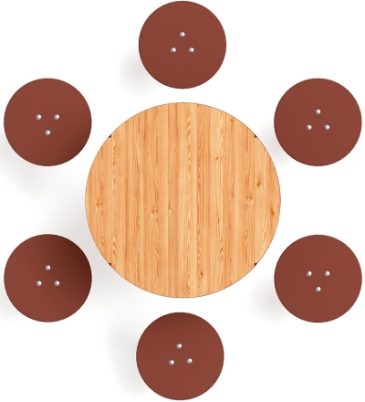 Столик взрослый (лиственница) МФ 32.01.05-Л.И1, фото 2