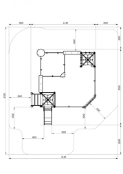 Песочный дворик с горкой Морской - ИО 6.17.01-01 H=750 , фото 6