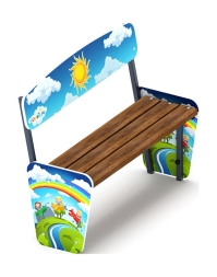 Скамейка детская Солнышко - МФ 41.01.04-И1, фото 1
