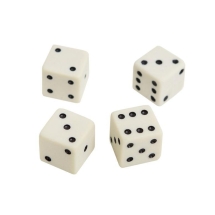 Кости игральные из слоновой кости 8 мм, 1 шт