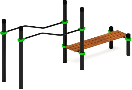 Воркаут ЛОВ 89 зеленый ВТ 101.23-02, фото 4