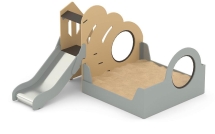 Игровой модуль Romana 115.54.00 с песочницей и горкой для детской площадки