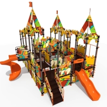 Детский городок "Крепость", паттерн "Этник" ДГ3005.01.01 Детский городок "Крепость", паттерн "Этник" ДГ3005.01.01