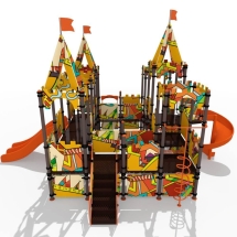 Детский городок "Крепость", паттерн "Этник" ДГ3005.01.01 Детский городок "Крепость", паттерн "Этник" ДГ3005.01.01