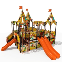 Детский городок "Крепость", паттерн "Этник" ДГ3005.01.01 Детский городок "Крепость", паттерн "Этник" ДГ3005.01.01