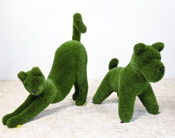 Топиари композиция собака Стич и кошка Лана - газон Deluxe, фото 1