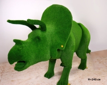 Топиари динозавр Трицератопс h=170 см - газон Есо Топиари динозавр Трицератопс h=170 см - газон Есо