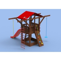 Комплекс "Непоседа"120 см с продольными балками и скалодромом (модель 7) Комплекс "Непоседа"120 см с продольными балками и скалодромом (модель 7)