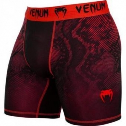 Компрессионные шорты Venum "Fusion" Compression Shorts - Black Red, фото 1