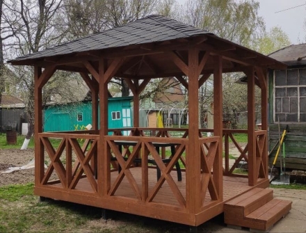 Квадратная беседка ЕВРОПА, фото 7